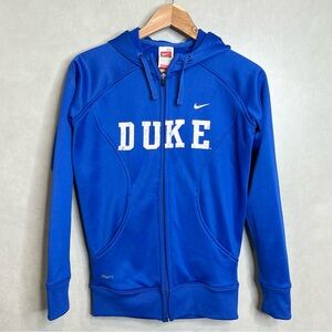 Nike Duke Women's XS Therma Fit Full Zip Jacket Basketball Blue Devils Team Coat